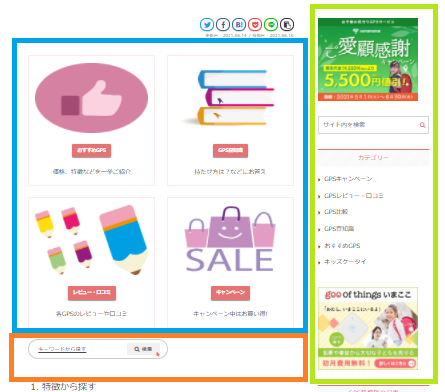 Cocoon2021 記事や画像を横並びに表示するには Wordpress おさいフル