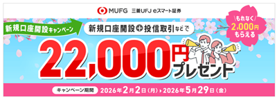 三菱UFJeスマート証券　キャンペーン