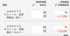 新NISA積立19か月　オルカン　S&P500